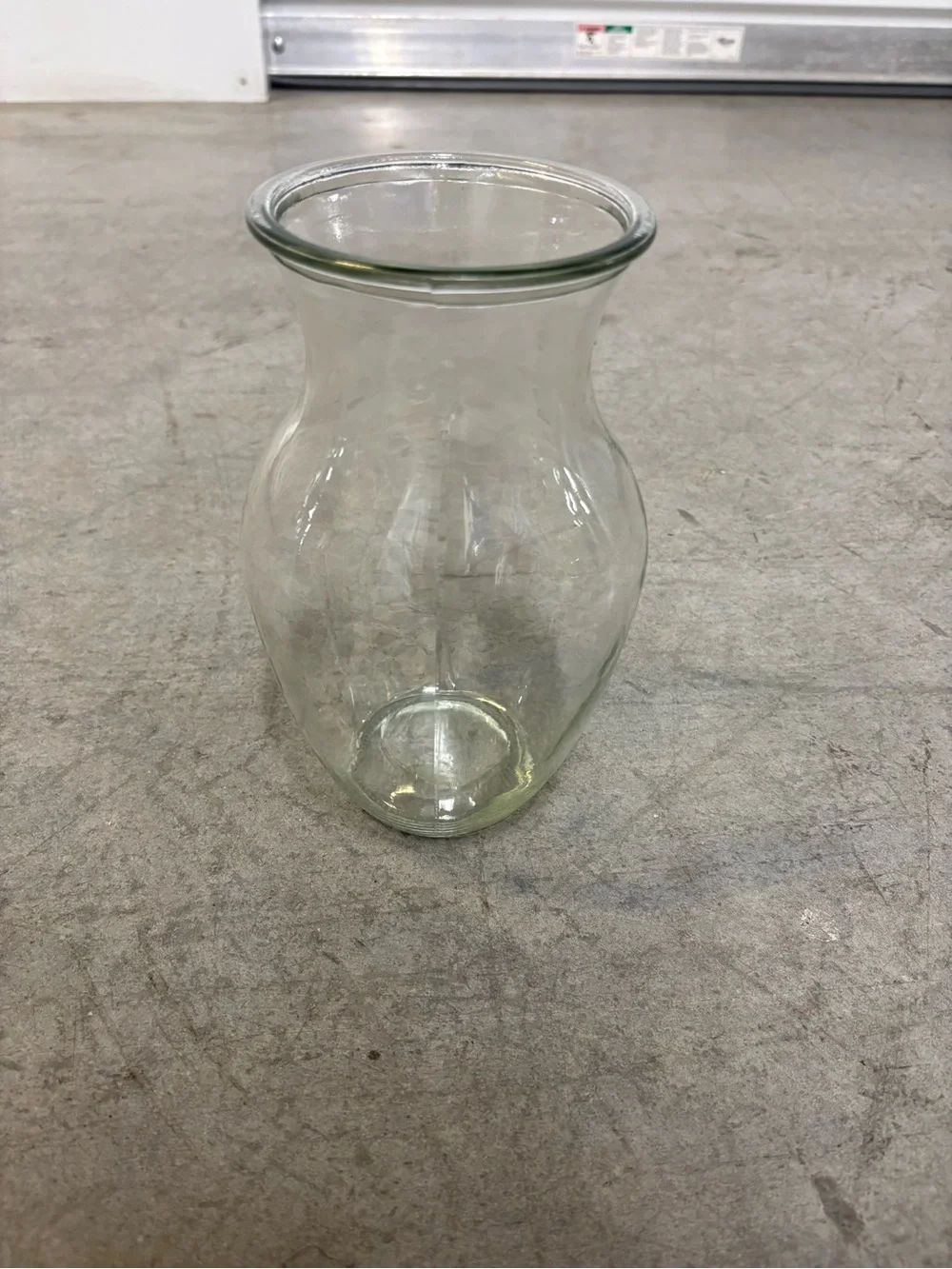 Clear Glass Vase for Floral Arrangements